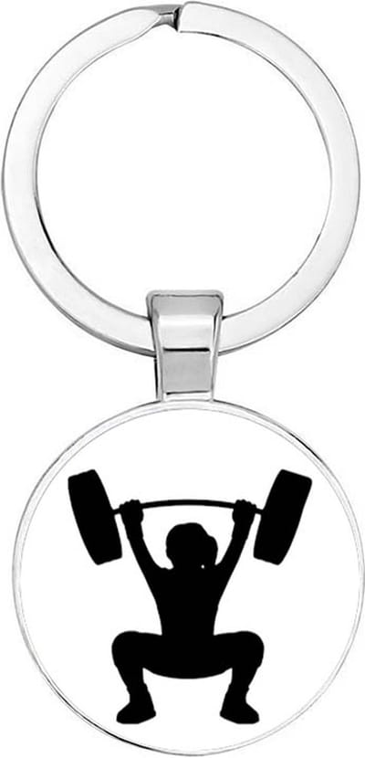 Akyol - Hang snatch Sleutelhanger - fitness - atleten - sport - cadeau - verjaardag - kado - geschenk - gift - sportief persoon - 2,5 x 2,5 CM