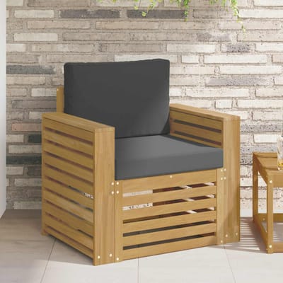 vidaXL - Buiten - bank - set - Polyester - Wit