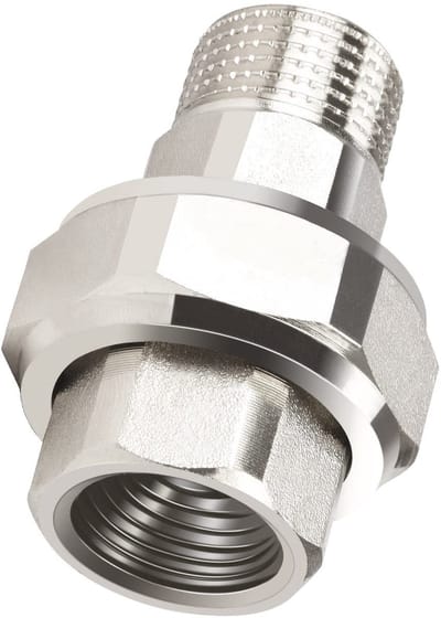 1/2 inch schroefverbinding IG/AG met draadverbinding, verchroomde koperen schroefverbinding en conische afdichting voor optimale lekdichtheid en duurzaamheid