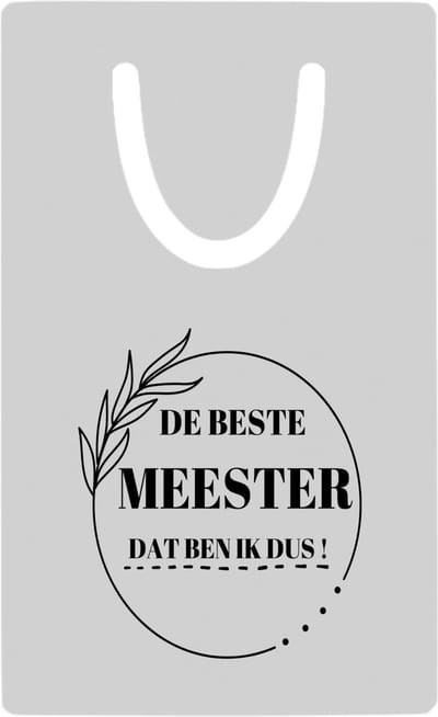 Hacebo® - beste meester dat ben ik dus metalen boekenlegger - Meester - leraar - collega's - verjaardag - afscheidscadeau - geschenk - leuke cadeau - kado Bladwijzer boekenleggers - 7.6 cm x 5cm
