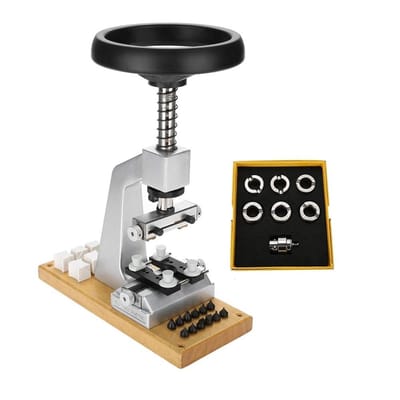 Dailygoods - Horlogekastopener met 6 Gegroefde Matrijzen voor Horloge Reparatie