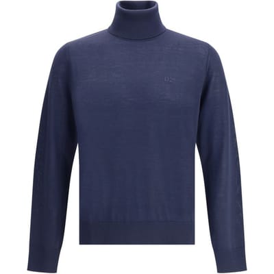Dsquared² Blauwe Fleece Wol Coltrui