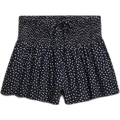 Superdry - Bedrukte Mini Smocked Shorts - Dames - Korte broeken
