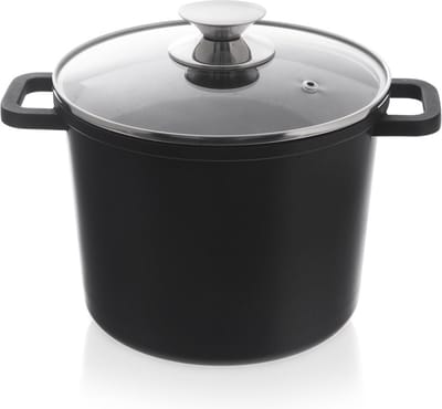 Kookpan Graniet met Glazen Deksel Hoog GRANDE 4,2 l - Kookpot - Soeppan