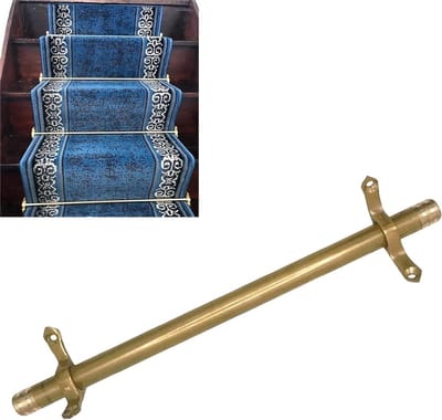 Trapbekleding Stang - Tapijt Bevestiging - Trap Veilig Maken - Inkortbaar Messing - 97 Cm - Messing