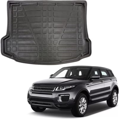 Kofferbakmat op maat - SCOUTT - Land Rover Evoque L551 (sinds 2018) - Antislip Zwart - Verhoogde Randen - Hoge Dichtheid TPE