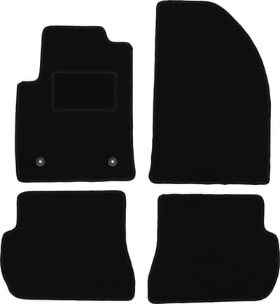 Zwarte veloursmatten voor: Ford Fiesta MK6 hatchback (2002-2010)