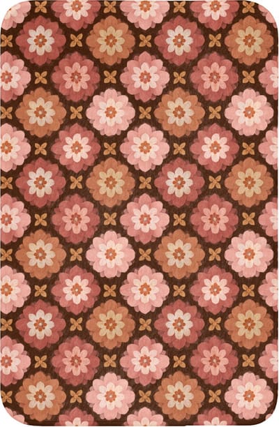 WC mat 40x60 cm - Antislip - Geometrisch - Bloemen - Kleurrijk - Toiletmat - Vloermat - Douchemat - Toilet tapijt - Toiletmatten
