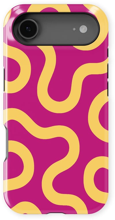 DripCase Motion Flow Tough Hoesje geschikt voor iPhone 17 Air | Backcover met Mag | Trendy Design | Valbescherming | Candy Current