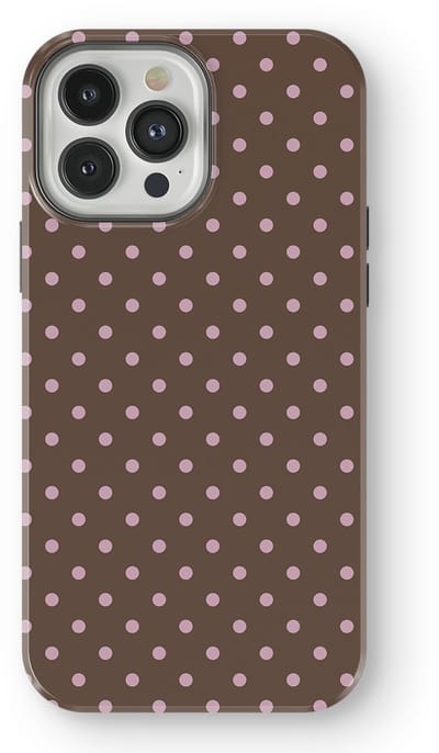 Polka Dots Hoesje geschikt voor iPhone 13 Pro | Geschikt Voor Mag | Stippen Design Backcover geschikt voor iPhone 13 Pro Choco Blush