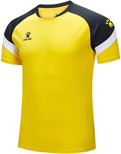 Kelme Football T-shirt Met Korte Mouwen Geel XS Man