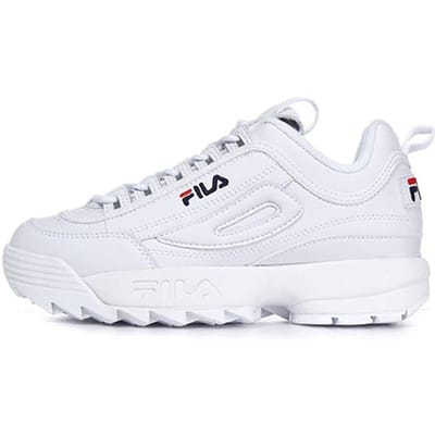 FILA Disruptor 2 Chaussures Dad Confortables Basses Baskets Unisexe Blanc FS1HTB1071X_WWT 42 white