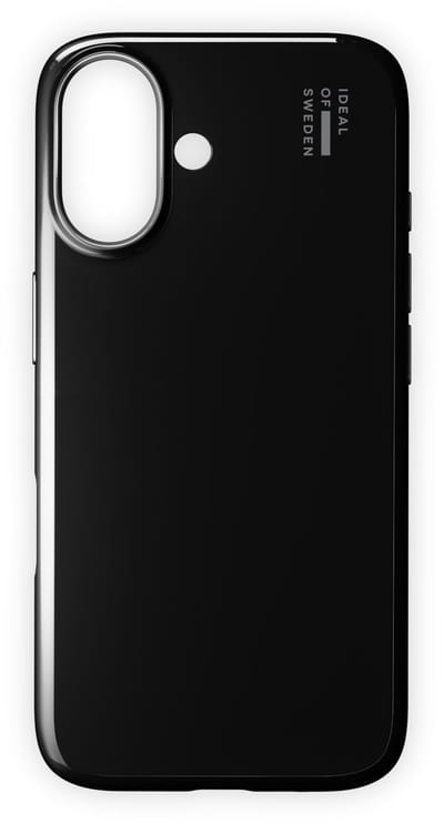 iDeal of Sweden Slim Case MagSafe geschikt voor iPhone 16 Glossy Black - Zwart