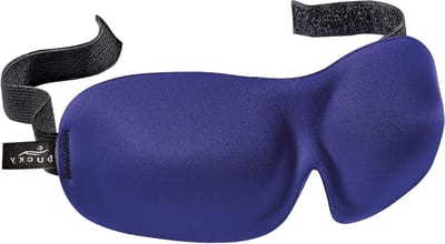 Comfortabele One-Piece Marineblauwe Oogmasker - Ideaal voor Reizen en Slaap