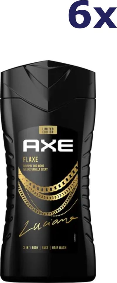 6x Axe Douchegel flaxe 250ML