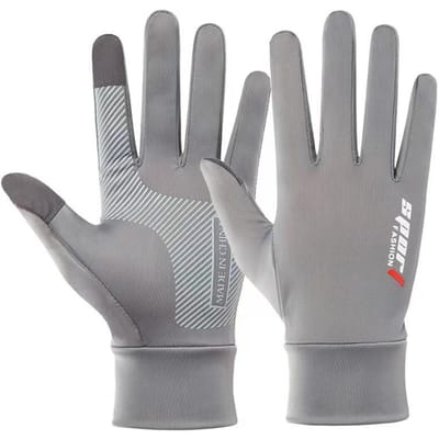 Lente en Zomer Zonbescherming IJszijde Handschoenen Anti-Ultraviolet Lekkage Vingers voor Mannen en Vrouwen Dunne Stijl Rijden Halve Vingers voor Antislip average size
