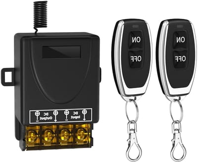 Draadloze Afstandsbediening voor DC Motoren, 12~72V/30A Relay, RF Schakelaar met 100m Bereik voor Diverse Toepassingen