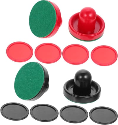Airhockey Accessoires Set - Pucks en Pushers - Spel Vervanging - Complete Set - 76 Mm - Diverse Kleuren