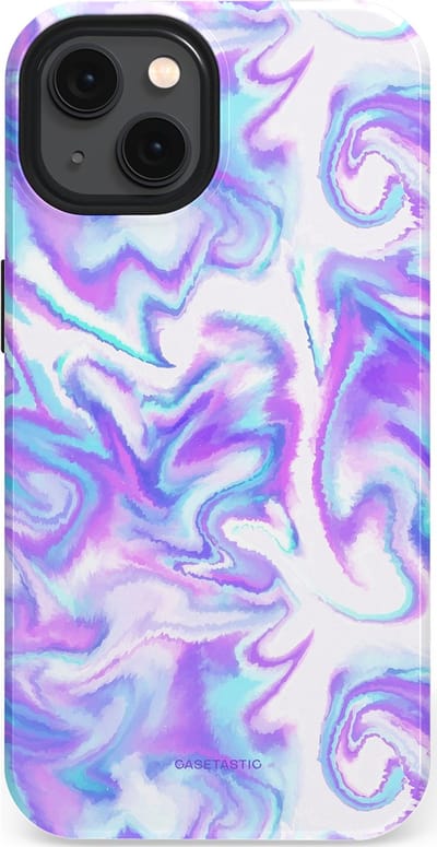 Casetastic Hoesje Geschikt voor Apple iPhone 13 Magsafe - Stijlvolle Beschermende Duo-layer Case - Tie Dye magie