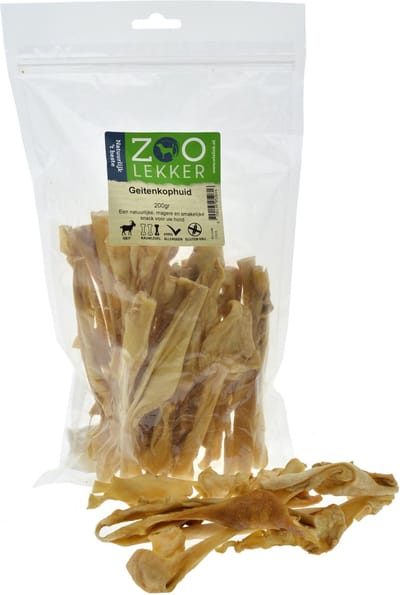 Zoolekker Geitenkophuid 200 gram