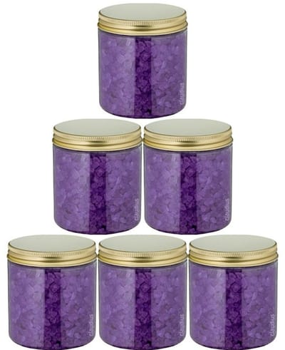 Claudius Badzout Lavendel - 300 gram - Pot met gouden deksel - set van 6 stuks