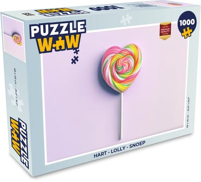 Puzzel Hart - Lolly - Snoep - Legpuzzel - Puzzel 1000 stukjes volwassenen