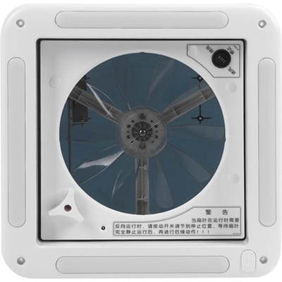 12V Handmatige Bediening Ventilatieroosters Ventilator Plafond 2-Weg Luchtventilatie met LED-licht voor Camper Caravan Bus 11 X 11 inch gray