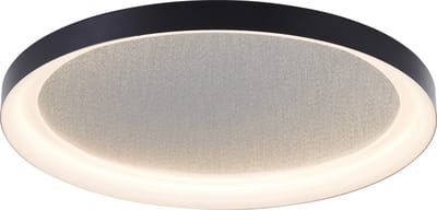 Brilliant Quito - Plafondlamp - LED 30W - 42cm - Zwart Design - Glittereffect - 3-step dim