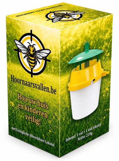 Hoornaarsval tegen Aziatische Hoornaar met Lokstof – Effectieve Insectenval voor Buiten – Herbruikbaar - Hoornaarsvallen.be