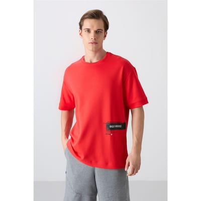 Overz nde Katoenmix Crew Neck T-Shirt