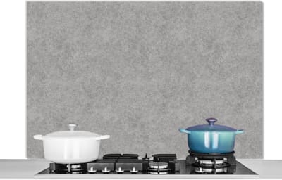 Spatscherm keuken 120x80 cm - Kookplaat achterwand Beton - Oud - Patroon - Muurbeschermer - Spatwand fornuis - Hoogwaardig aluminium
