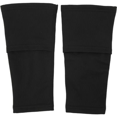 1 Paar Scheenbeschermer Mouwen Scheenbeschermer Sokken Ademend Sportaccessoire voor Voetbal M M Size 3-4 Months black