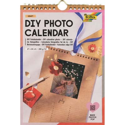 DIY Fotokalender "Kraft" - 17 x 24 cm