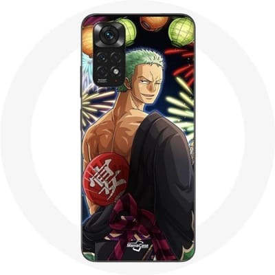 Coque pour Xiaomi Redmi Note 11 4G One Piece Joyeux noël Zoro Anime Manga