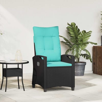 vidaXL - Ligstoel - voor - Tuin - 56 - x - 60 - x - 112 - cm - staal