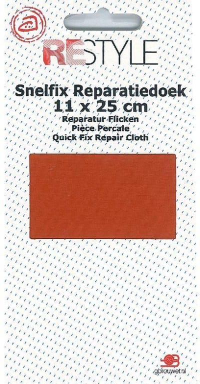 Reparatiedoek Strijkbaar - Oranje - 11x 25 cm