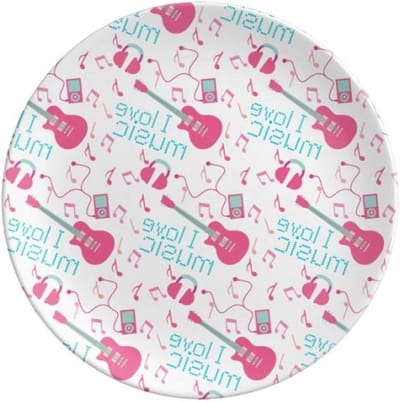 Dessertbord - Dinerbord Gebak - Thuis Gebruiken - Levendige Print - 21 cm - Multicolor
