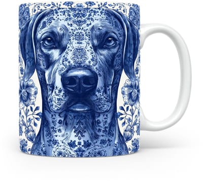 Mok Rhodesian ridgeback Beker voor koffie of tas voor thee, cadeau voor dierenliefhebbers, moeder, vader, collega, vriend, vriendin, kantoor, opa, oma, hond, kerst, sinterklaas, verjaardag