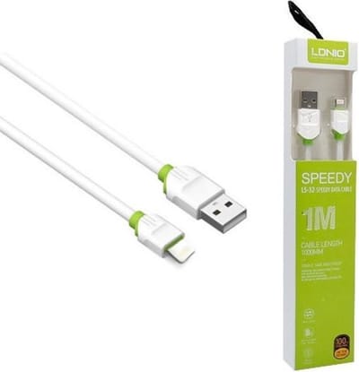 LDNIO 2m Lightning USB kabel 2.4A Geschikt voor: Apple iPhone 12 / 11 / X / XS / XR / MAX / SE / 5 / 6 / 7 / 8 / Plus