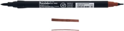 ZIG Art & Graphic Twin Tip brush marker - Deep Reddish Brown