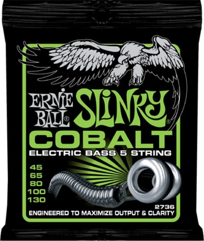 Ernie Ball Slinky Cobalt Bass - Basgitaarsnaren - Slinky 5 Snaren - 45-130 - Basgitaar