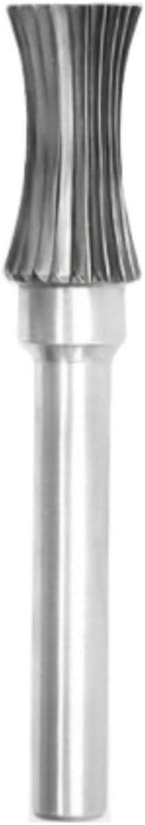 Gebogen Frees - Metaalvijl Hout - Materiaal Bewerken - Wolfraamstaal Hardmetaal - 6 mm Kop - Zilverkleurig