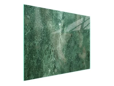 TMK ArtDeko - Snijplank Glas - 52x30 cm - Turkis - Zijkanten Gelaagd - Anti-slip