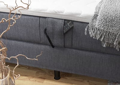 Elektrische boxspringset Adriana - 200x200 cm - Anthracite