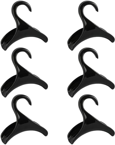 Dailygoods- Tassteun 6 Stuks - Handtas Houder - Kleding Haken - Rugzak Haken - Ruimtebesparend - Tot 15kg Belastbaar - Handtassteun