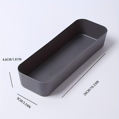 Bureau-organizer met lades - Grote capaciteit, Modern Japans minimalistische stijl, Plastic opbergdoos voor kantoor en studentenkamer 1pc grijs