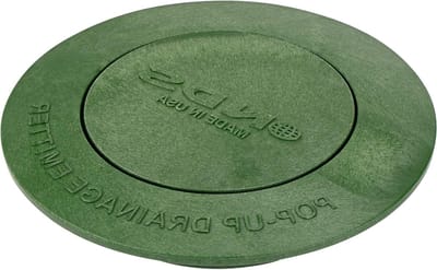 Afvoer Emitter - Drainage Klep - Water Afvoeren - Pop-Up Mechanisme - 3 en 4 Inch - Groen