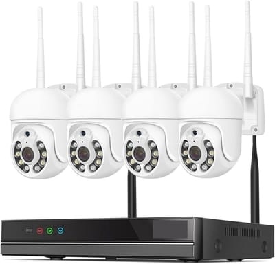 Beveiligingscamera Systeem - Cctv Kit - Huis Beveiligen - Draadloze Installatie - 8 Kanaals - Zwart