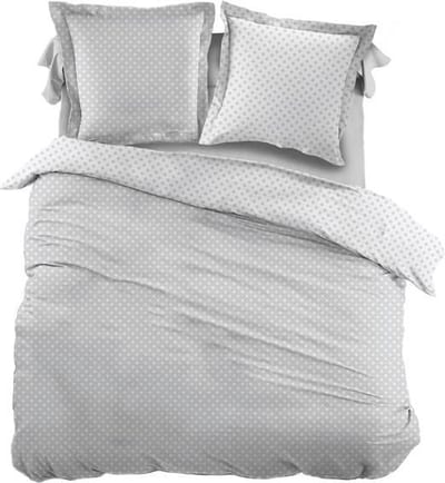 Snoozing Pierrot - Dekbedovertrek - Eenpersoons - 140x200/220 cm + 1 kussensloop 60x70 cm - Gray