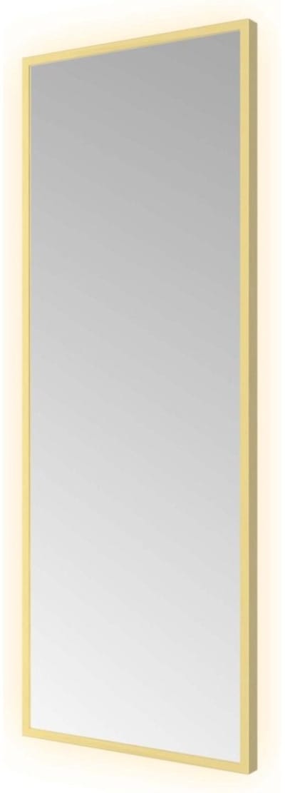 Hotbath &More Mirrors Square LED Badkamerspiegel - Rechthoek - 80 x 30 cm - Geborsteld Messing Pvd